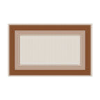 Toalha de Mesa Retangular Terracota 6 Lugares 140x220