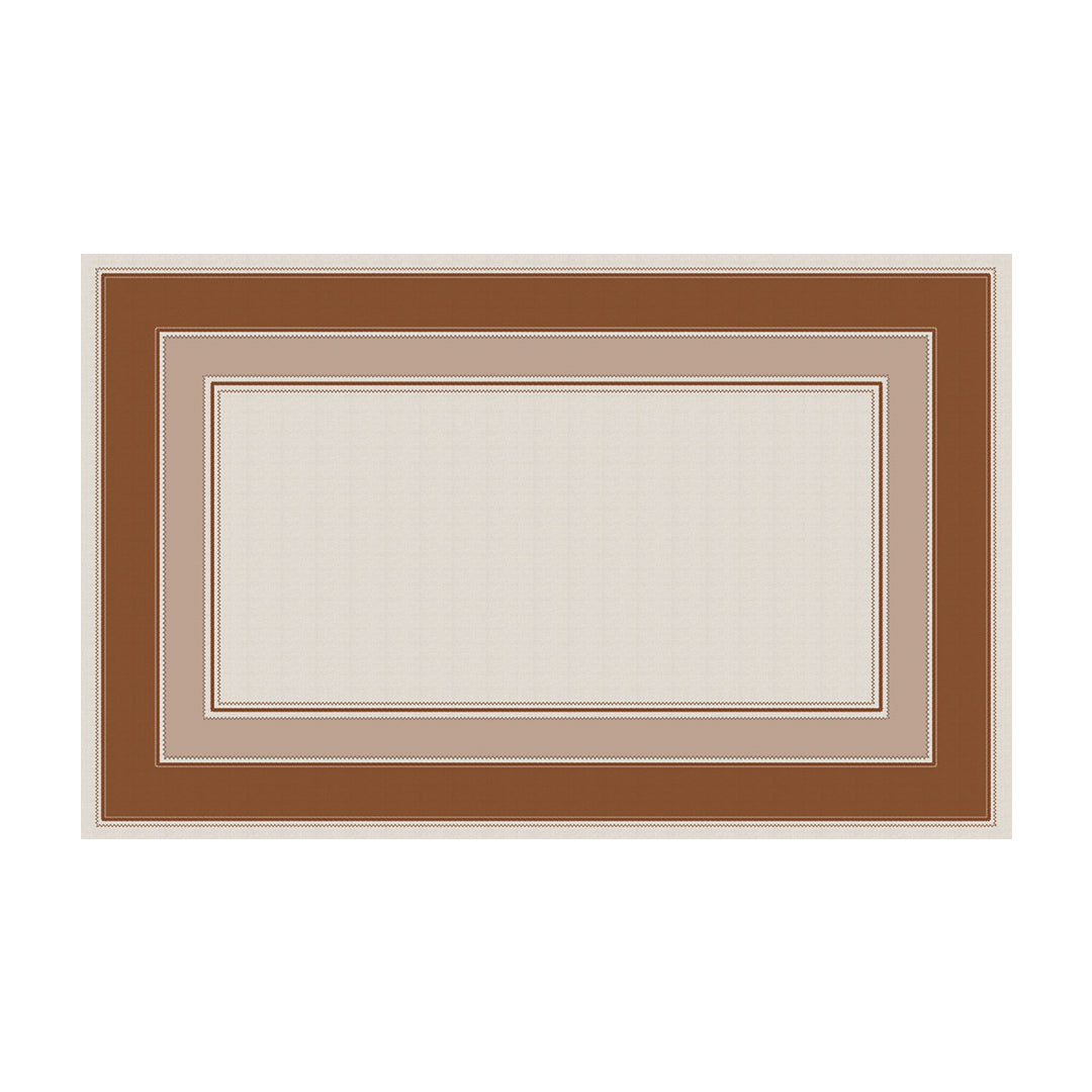 Toalha de Mesa Retangular Terracota 6 Lugares 140x220