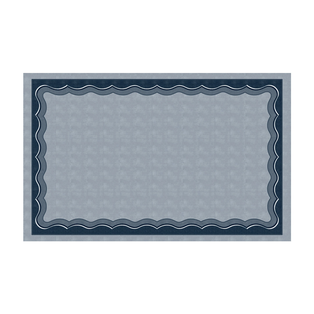 Toalha de Mesa Retangular Blue Waves 6 Lugares 140x220