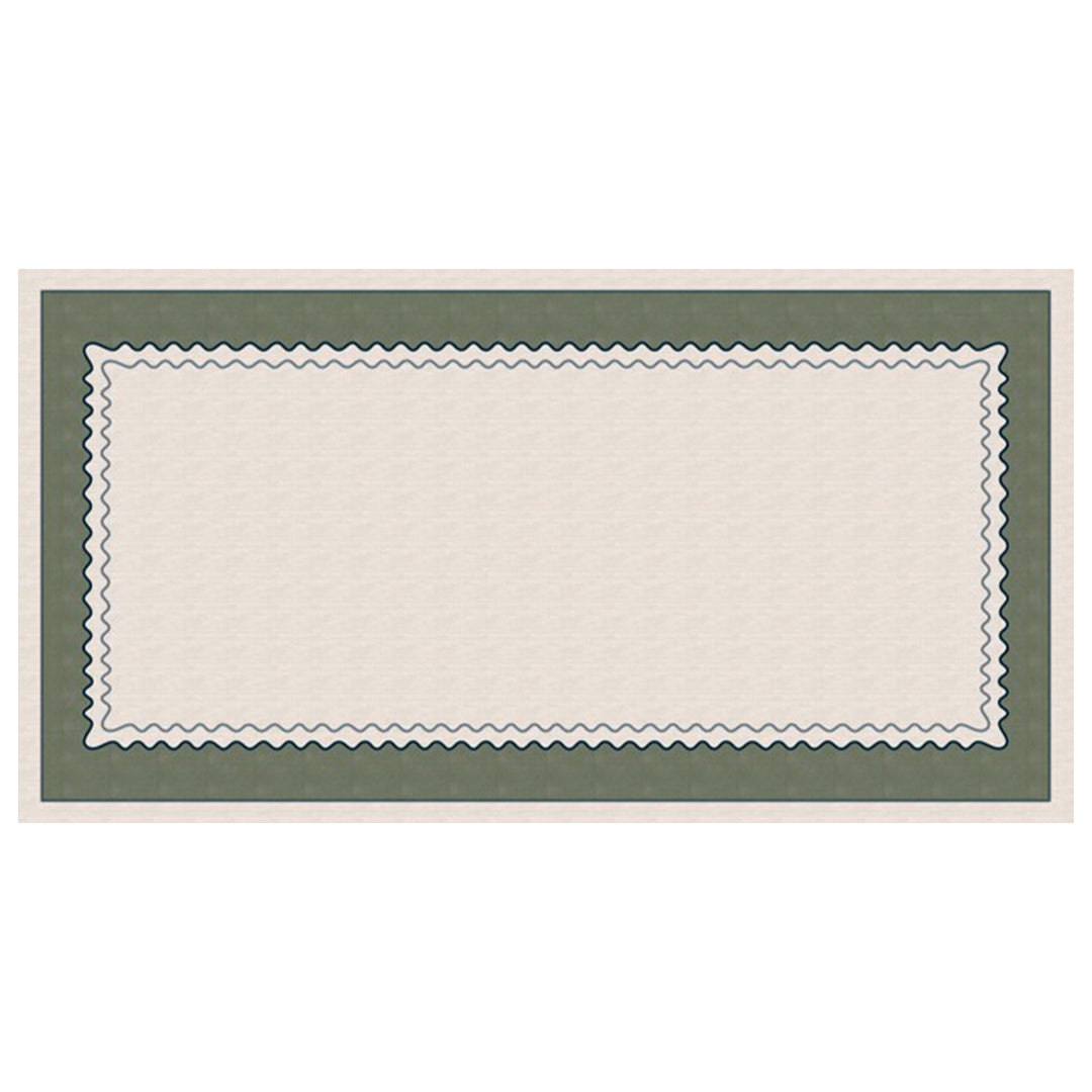 Toalha de Mesa Retangular Florence Verde 8 Lugares 140x270