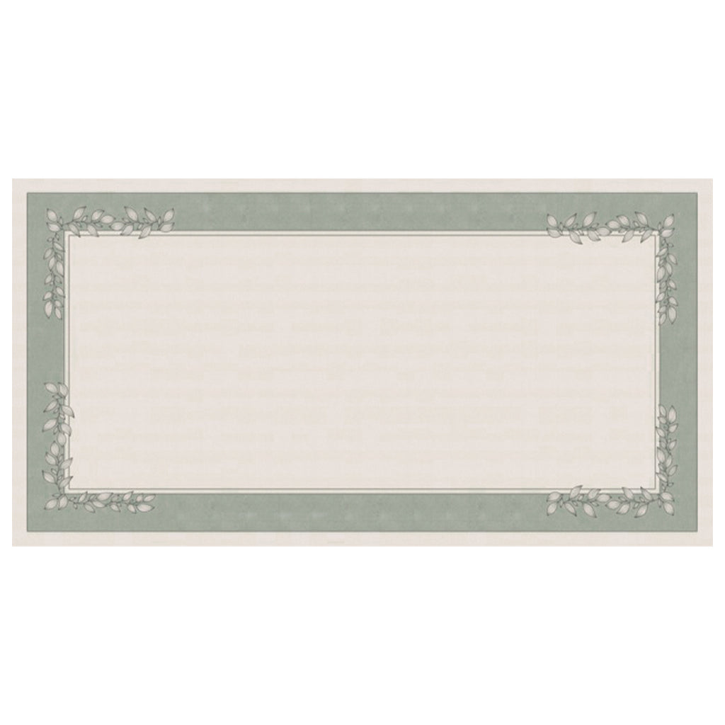Toalha de Mesa Retangular Folhas Verdes 8 Lugares 140x270