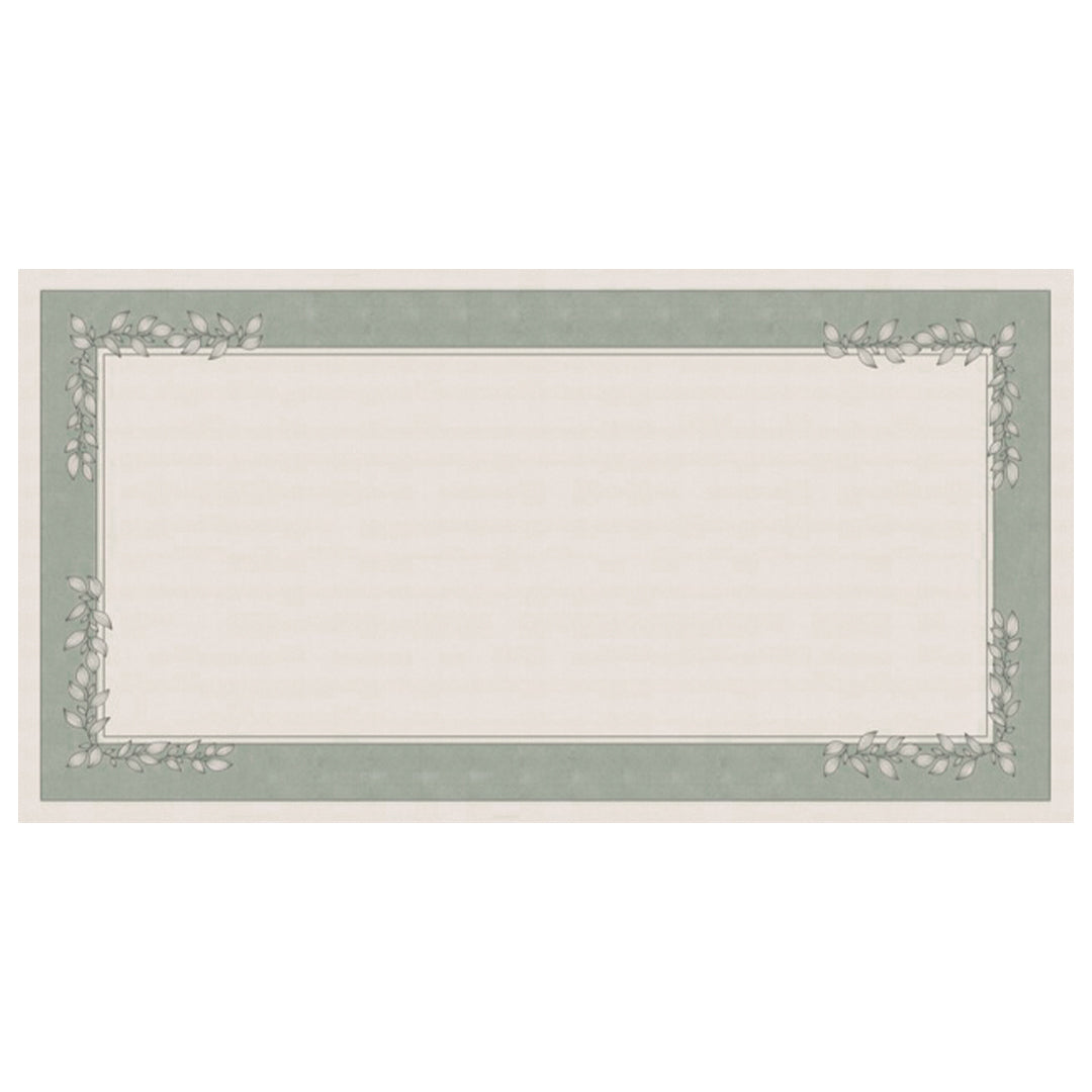 Toalha de Mesa Retangular Folhas Verdes 8 Lugares 140x270