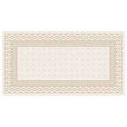 Toalha de Mesa Retangular Dunas Ikat Bege 8 Lugares 140x270