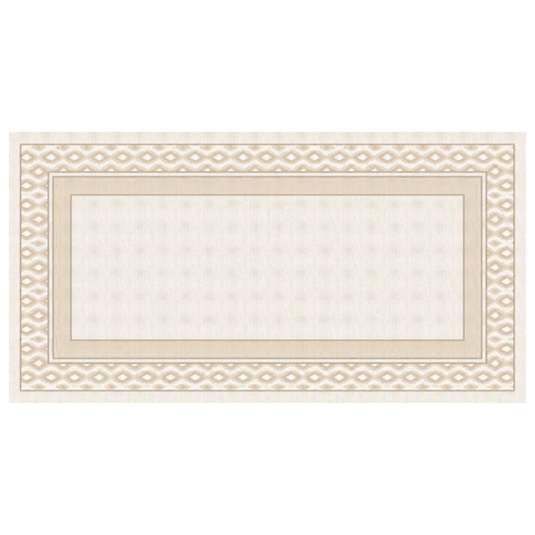 Toalha de Mesa Retangular Dunas Ikat Bege 8 Lugares 140x270