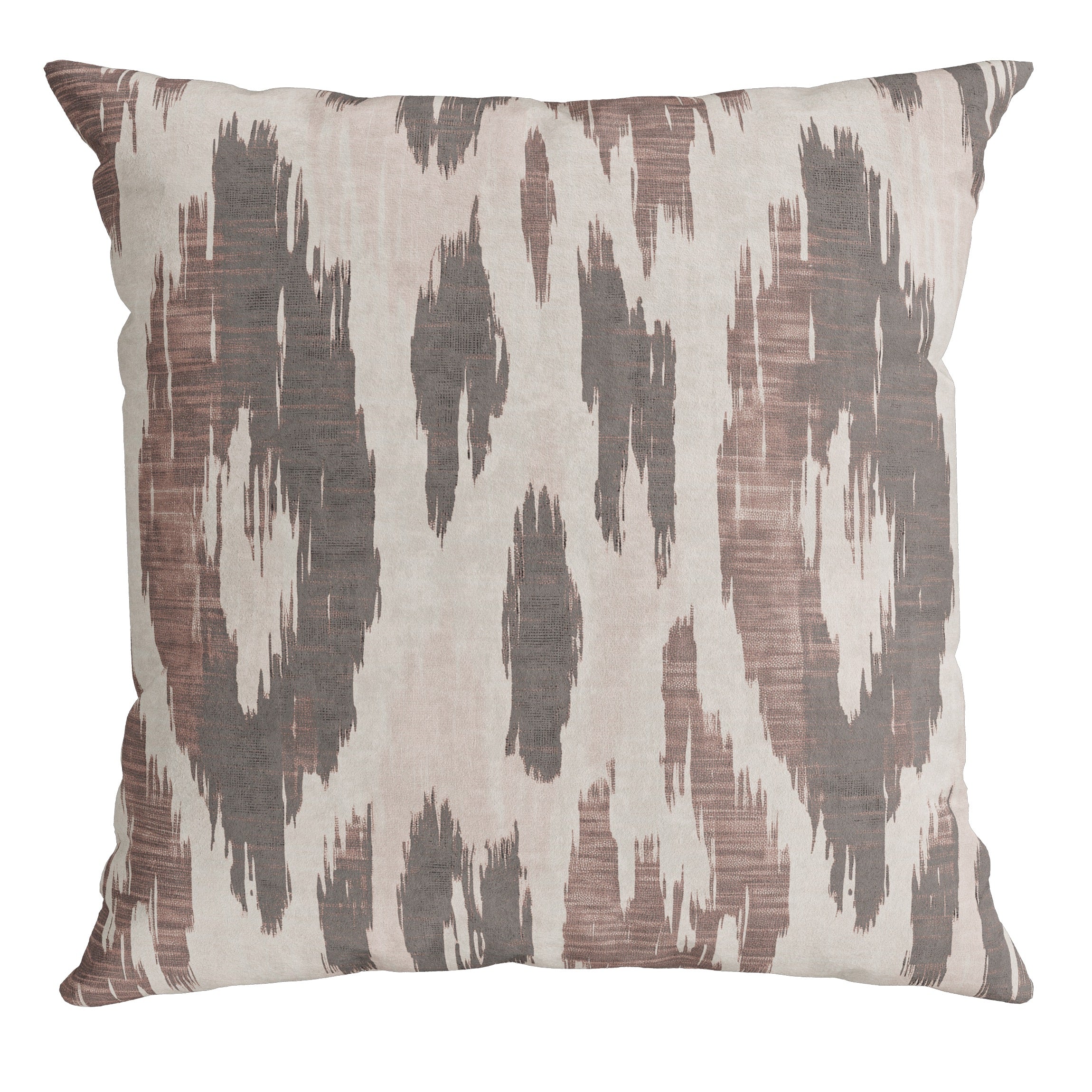 Capa Almofada Veludo Rosê e Cinza Animal Print 43x43cm