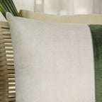 Capa Almofada Veludo Luxor Branca e Bege 50x50cm