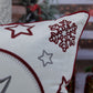 Capa Almofada Veludo Branco Feliz Natal 50x50cm c/ Cordonê