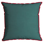 Capa Almofada Natalina Aveludada Lisa 43x43cm c/ Cordonê
