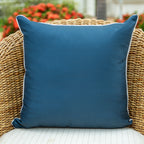 Capa Almofada Náutica Azul Branca com Cordonê 50x50