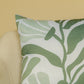 Capa Almofada Rústica Flores Verde e Branca Durand 43x43 cm