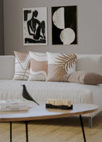 Capa Almofada Bordada Rústica Marrom Donatella 43x43cm