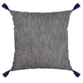 Capa Almofada Jacquard Azul com Tassel 50x50cm Concept