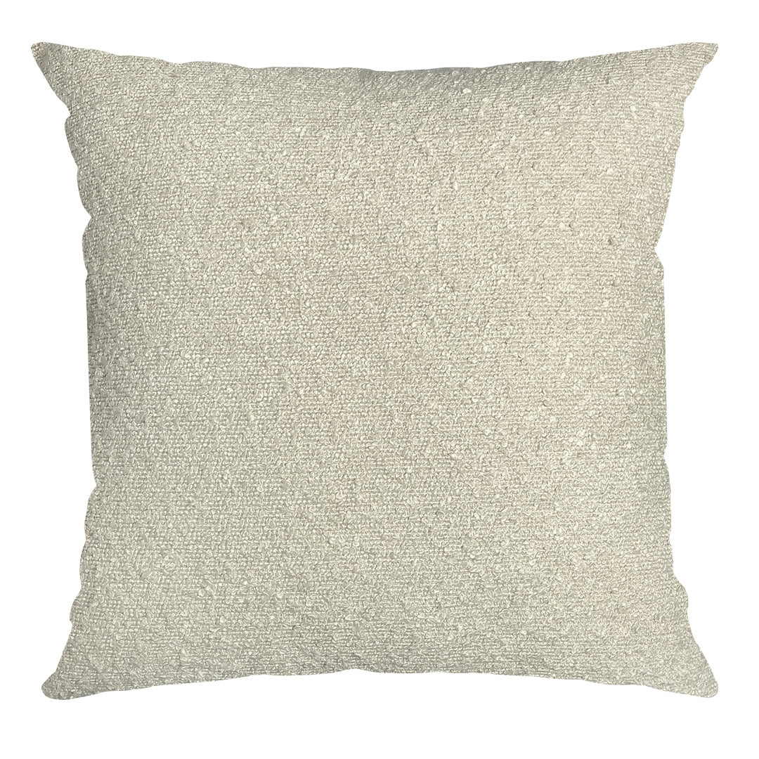 Capa Almofoda em Fio Boucle Bege - Felpuda 50x50cm Concept