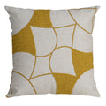 Capa Almofada cor Linho Bordada Boucle Mostarda 50x50cm Concept
