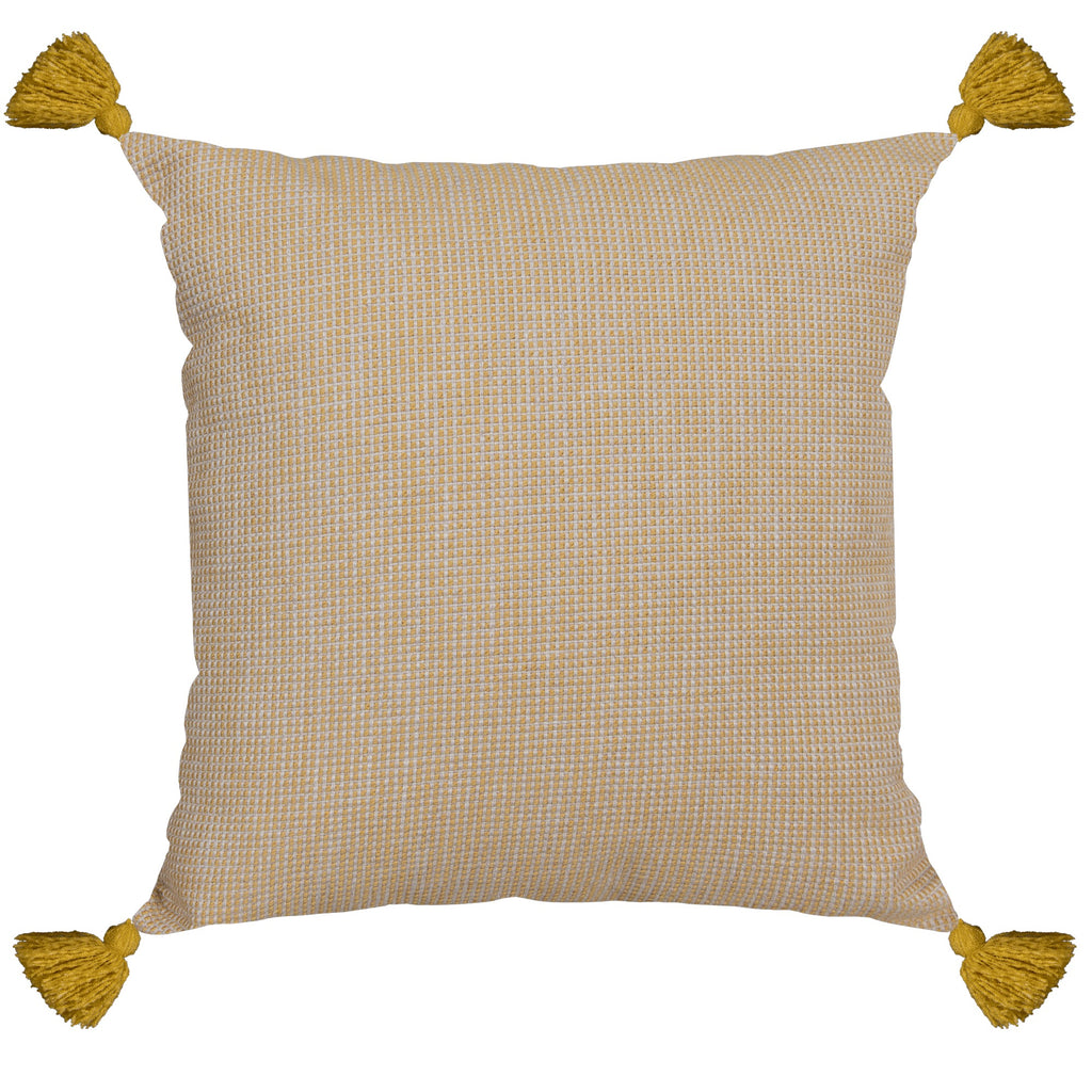 Capa Almofada Jacquard Mostarda c/ Tassel 50x50cm Concept