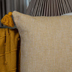 Capa Almofada Jacquard Mostarda c/ Tassel 50x50cm Concept