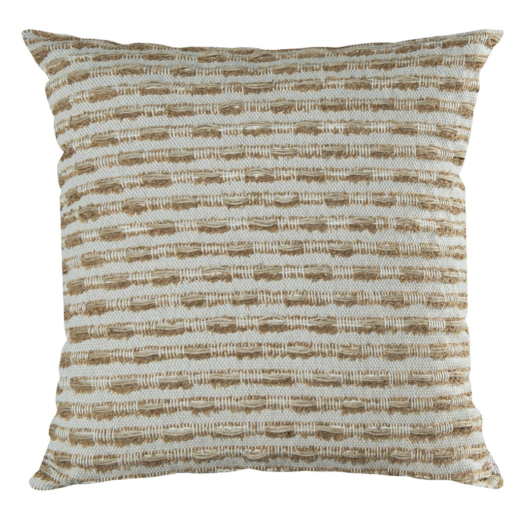 Capa Almofada Artesanal cor Kaki e Linho 50x50cm Concept