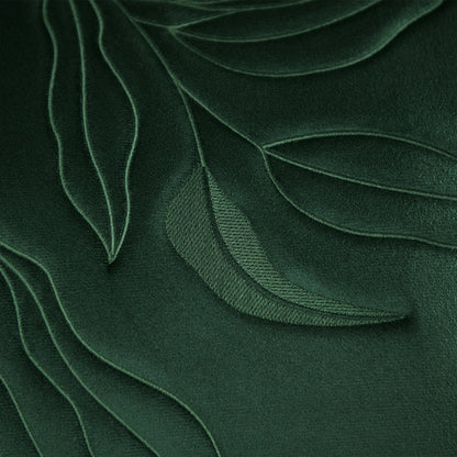 Capa Almofada Veludo Verde Bordado em 3D 50x50cm Concept