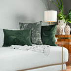 Capa Almofada Jacquard Verde e Cinza 50x50cm Concept