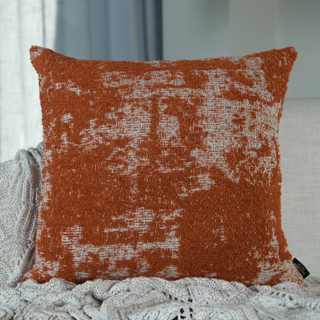 Capa Almofada Jacquard Terracota 50x50cm Concept