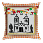 Kit 3 Capas de Almofada Aveludada São João em Cordel 43x43cm