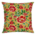 Capa Almofada Aveludada São João Bandeirolas e Rosas 43x43cm