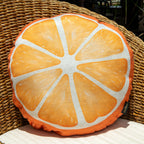 Almofada Linho Garden Redonda Formato de Laranja 43x43cm