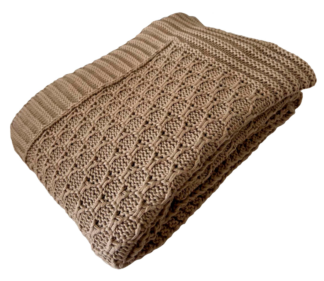 Manta Tricot Castor 90x180 cm - Colméia