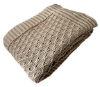 Manta Tricot Natural 90x180 cm - Colméia