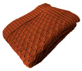 Manta Tricot Terracota 90x180 cm - Colméia