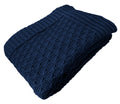 Manta Tricot Azul Marinho 90x180 cm - Colméia