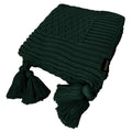Manta Tricot Verde Esmeralda 90x180 cm com Tassel - Colméia