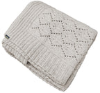 Manta Tricot Linho Bege 90x180 cm - Pavone