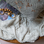 Manta Tricot Linho Bege 90x180 cm - Coquile