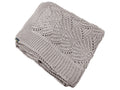 Manta Tricot Bege Capuccino 90x180 cm - Coquile