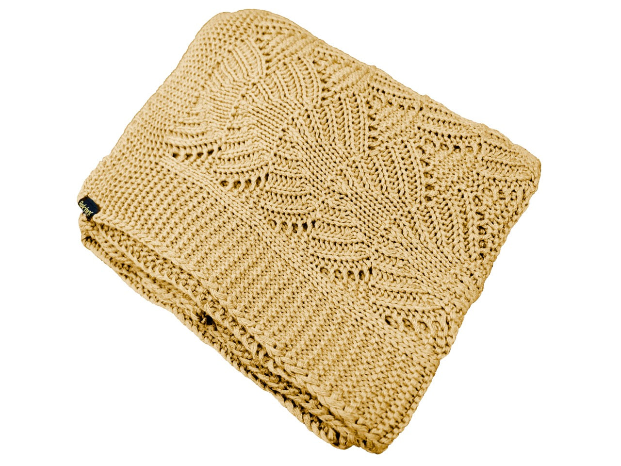 Manta Tricot Amarelo Mostarda 90x180 cm - Coquile