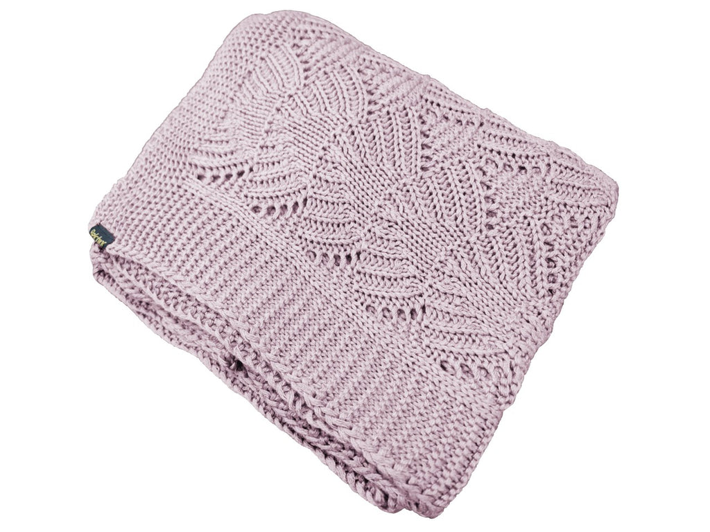 Manta Tricot Rosê 90x180 cm - Coquile