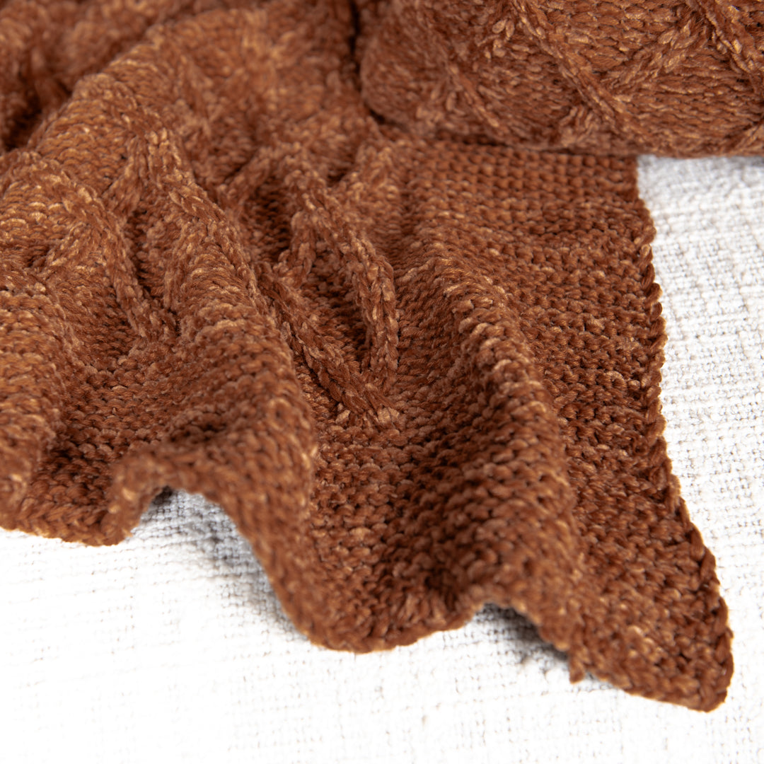 Manta Tricot Terracota 90x180 cm - Aran