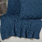Manta Tricot Azul Jeans 90x180 cm - Aran