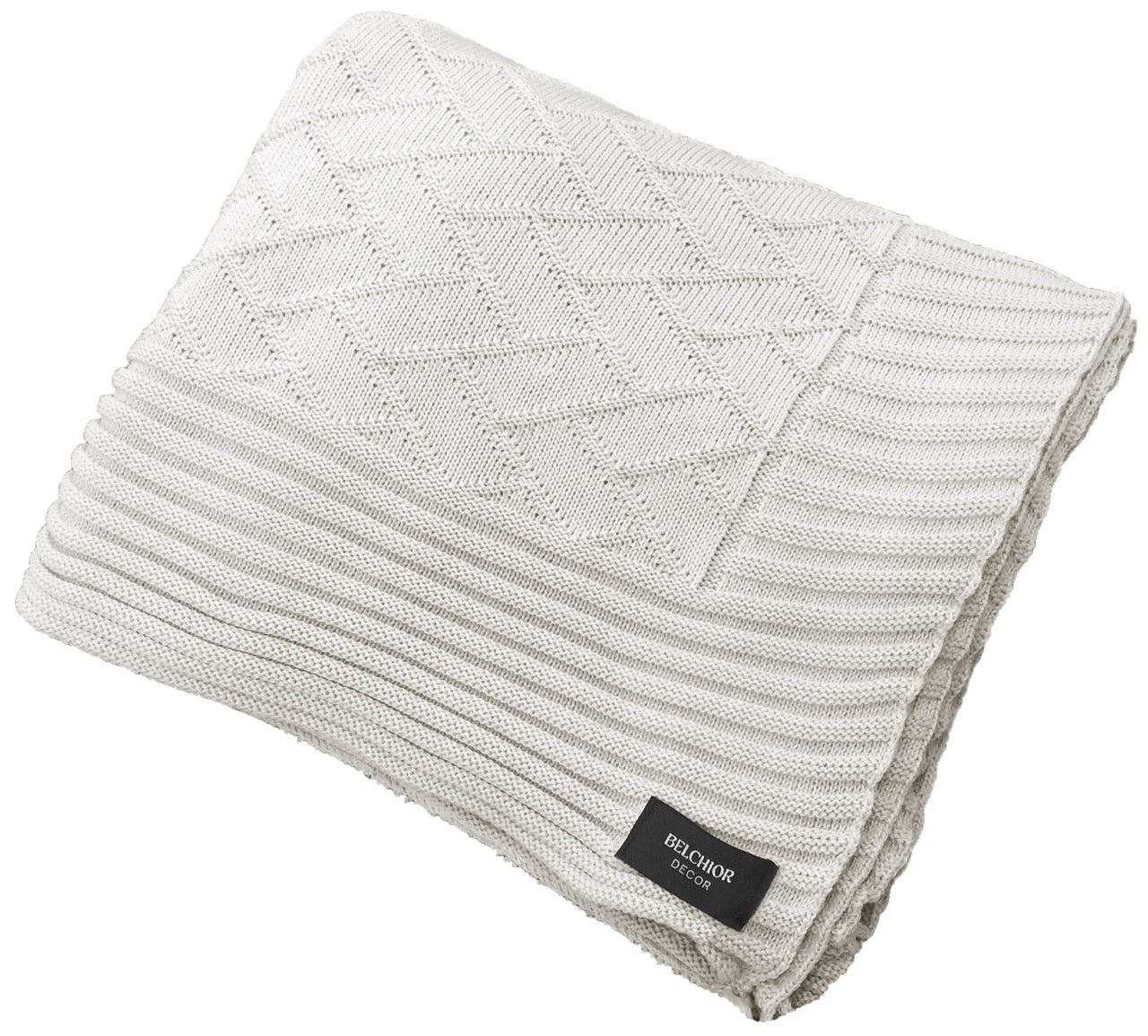 Manta Tricot Natural 90x180 cm - Link