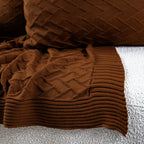 Manta Tricot Terracota 90x180 cm - Link