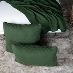 Manta Tricot Verde Militar 90x180 cm - Link