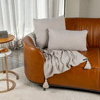 Manta Tricot Natural 90x180 cm com Tassel - Link