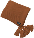 Manta Tricot Terracota 90x180 cm com Tassel - Link