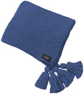 Manta Tricot Azul Jeans 90x180 cm com Tassel - Link