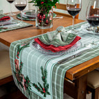 Caminho de Mesa Presentes de Natal c/ hidrorrepelência 42x141cm