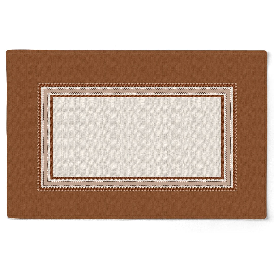 Kit 2 Jogo Americano Terracota c/ Hidrorrepelência 48x31