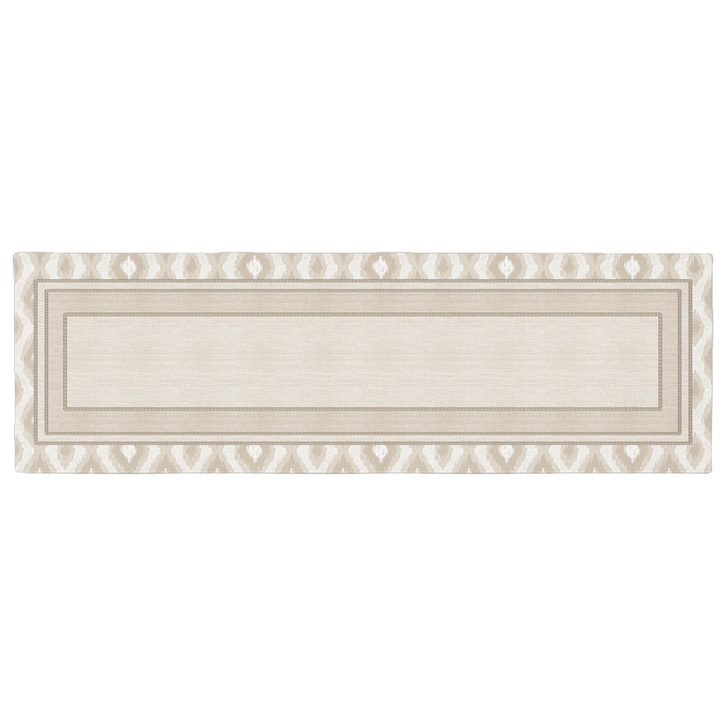 Caminho de Mesa Dunas Ikat Bege c/ Hidrorrepelência 43x141cm