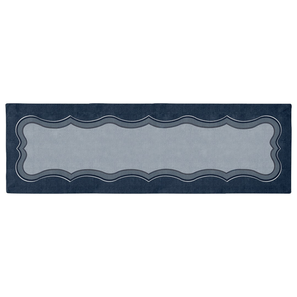 Caminho de Mesa Blue Waves c/ Hidrorrepelência 43x141cm