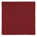 Kit 2 Guardanapos Tricoline Liso Vermelho 43x43 + 2 Argolas